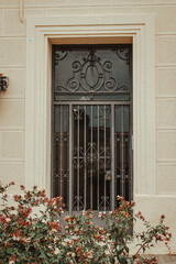 Builduing entrance in Barcelona city