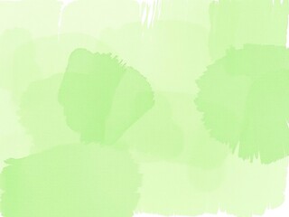 A vibrant green watercolor background with textured brush strokes, abstract, zen, summer
