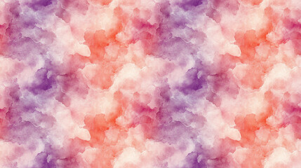 Fototapeta premium Seamless watercolor pattern featuring elegant rose colored textures with a vintage tie dye effect ideal for fabric design and wallpaper applications