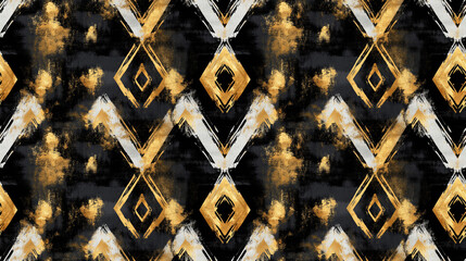 Seamless pattern featuring a collection of watercolor autumn themed icons perfect for seasonal sale promotions