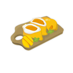 egg on a plate