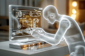 KI-Figur bei technischer Analyse &ndash; Innovation in der virtuellen Produktentwicklung und -gestaltung