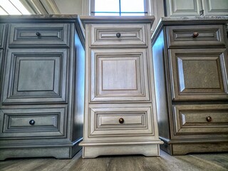 Stylish Wooden Cabinets with Dual Doors and Drawers for Elegant Kitchen Storage Solutions