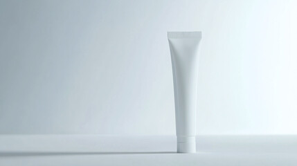 Toothpaste white tube hygiene health care. White background.