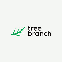 Tree branch green nature logo design business name ideas icon vector editable 