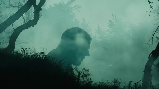 forest Shadowy perfect twisted terror horror-themed eerie hidden storytelling silence figure foggy looms visual suggesting mystery horror paranormal ghostly gothic skittish ominous unknown thriller s