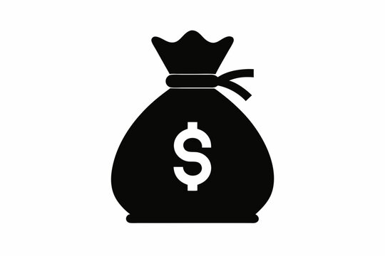 recommend clip art: Money Bag Silhouette Vector, Money Bag Clipart, Money bag icon