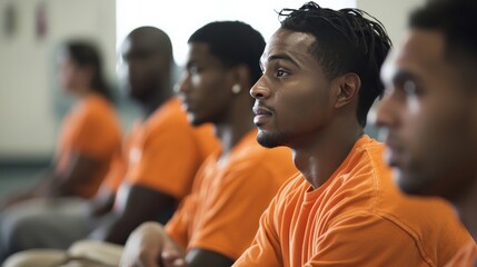 A prison rehabilitation program designed to reduce recidivism, with participants engaged in vocational training
