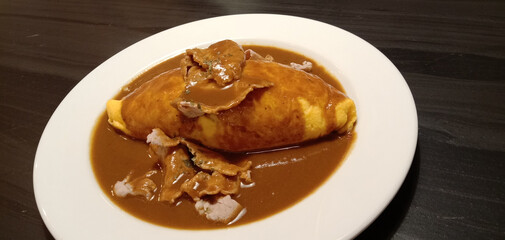Japanese Pork Curry Omurice