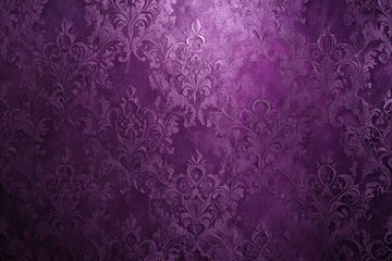 Deep eggplant-colored wallpaper with abstract shapes and metallic sheen, fashionable, interior, abstract