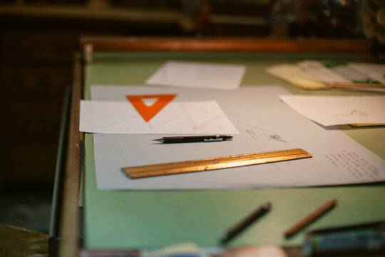 Drafting Tools Desk