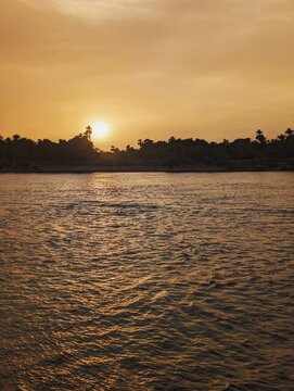 Sunset over the Nile River