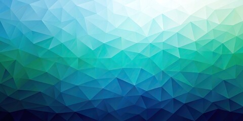 Obraz premium Geometric abstract wallpaper with shades of blue and green gradient, wallcoverings, soothing Patterns, backgroundwallpaper