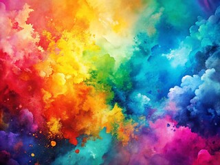 Fototapeta premium Vibrant Colorful Abstract Watercolor Background Texture for Creative Projects and Designs