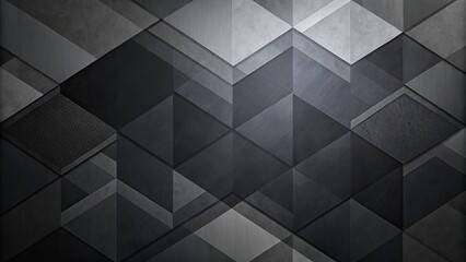 Obraz premium Minimalist abstract design using shades of dark grey and charcoal, featuring geometric shapes and textures, modern art, texture overlays, dark gray wallpaper