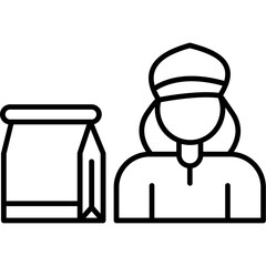 Delivery women Icon