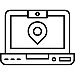 Fototapeta premium Laptop Icon