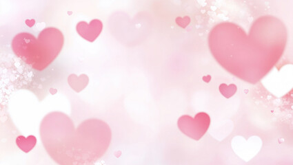 Romantic heart pattern art with a delicate pink color scheme