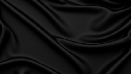 Smooth and elegant black luxury fabric background perfect for showcasing luxury products and designs, blank, stylish, fashion