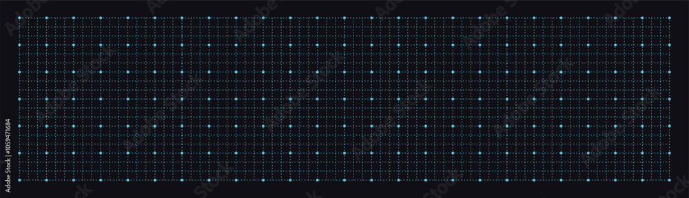 Poster geometric grid with squares background. graphic blank black template with blue lines for drafting an