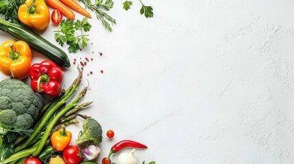 Vibrant Plant-Based Diet Celebration with Fresh Ingredients for Healthy Living