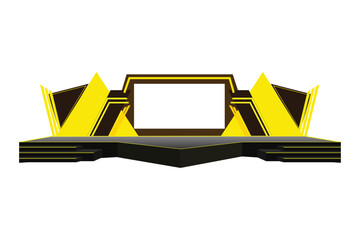 2d Stage Design Vector Illustration for all kinds of events, Much more