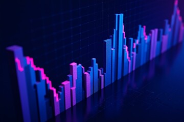 Advanced Data Analytics Visualization Showcases Financial Market Trends Highlighting Investor Sentiments and Economic Shifts