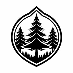 christmas tree icon vector set of trees