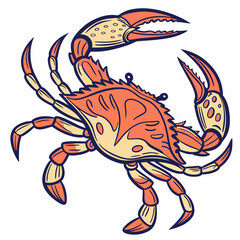 illustration of a crab