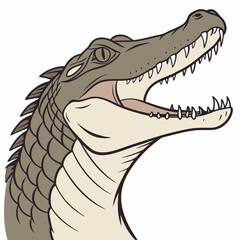illustration of a cartoon crocodile