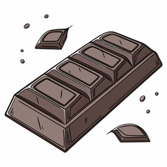 chocolate bar and coffee