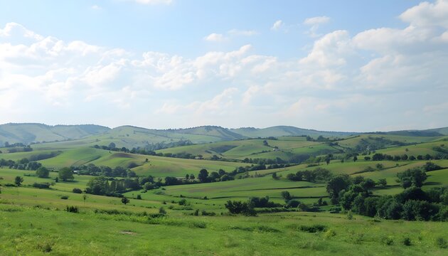 The Serene Beauty of the Sumbar Valley with Green Pastures