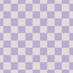 Pastel checkered background. Vintage grid backdrop. Lilac colours ornament.