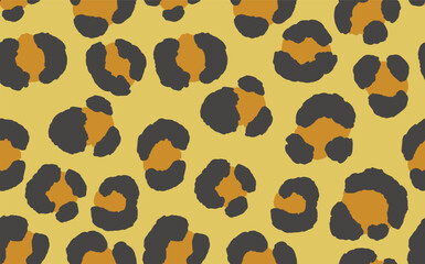 Abstract modern leopard seamless pattern. Animals trendy background. Color decorative vector stock illustration for print, card, postcard, fabric, textile. Modern ornament of stylized skin