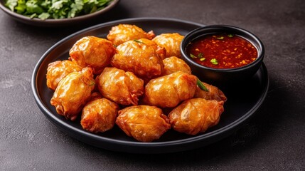 Crispy Fried Banana Blossoms with Dipping Sauce