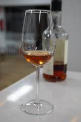 Tasting Sherry brandy wine in Jerez de la Frontera, Cadiz, Andalusia, Spain