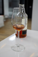 Tasting Sherry brandy wine in Jerez de la Frontera, Cadiz, Andalusia, Spain