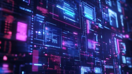 Obraz premium Tech news website on tablet. All contents are made up. 