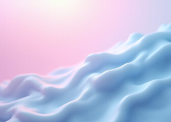 Soft pink and blue background with abstract texture resembling wet slime.