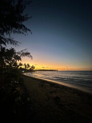 sunset at the beach