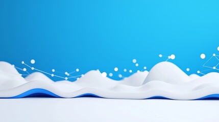 A luxury white and blue background featuring a softly blurred light effect for a refined appearance