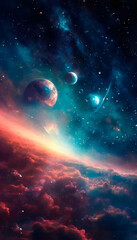 Obraz premium moon and stars