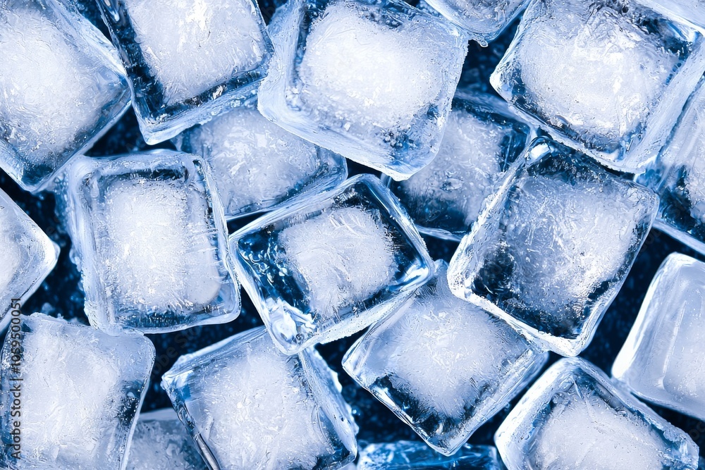Poster this is an abstract background of ice, with cracks on the surface of the ice.