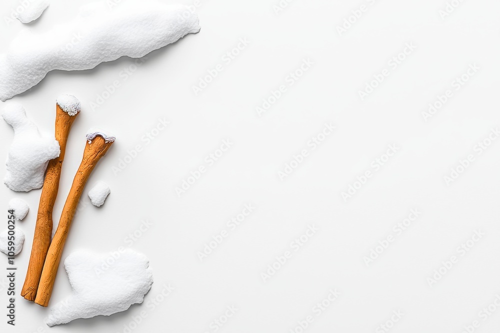 Poster winter background with a fresh snow texture. snowy empty surface with a fresh snow texture.