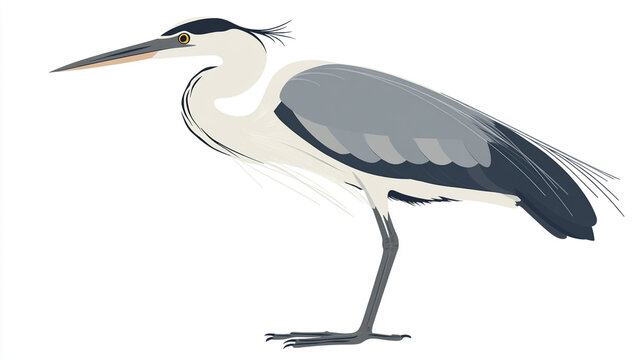 recommend clip art: Grey Heron Bird Illustration   Wildlife  Nature  Animal  Bird  Birdwatching  Ornithology