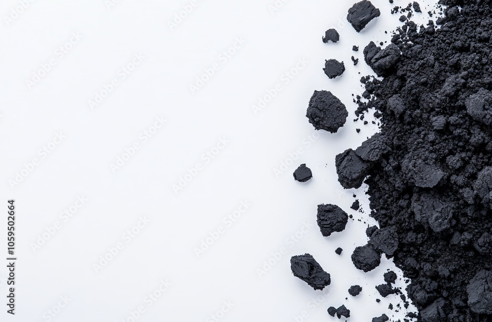 Poster gray asphalt texture with melting snow on driveway. abstract rough scabrous surface of spring and wi