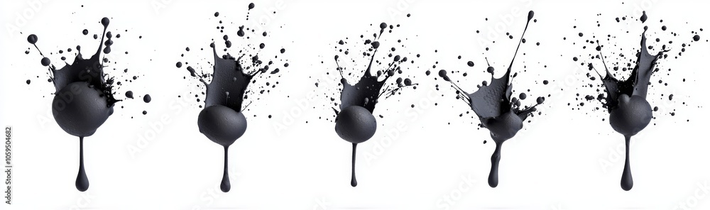 Poster grungy black explosion texture isolated on white background. dust overlay textured. dark noise parti