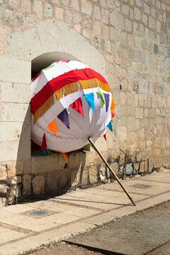 Festivities typical marmota decoration Oaxaca, Mexico