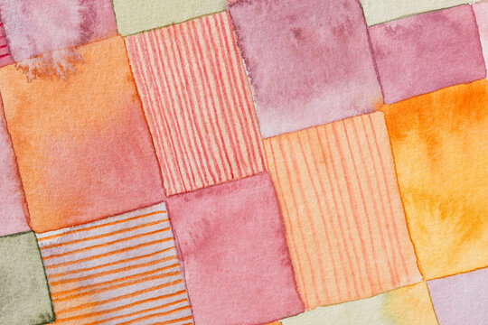 Abstract artwork color combinations paint