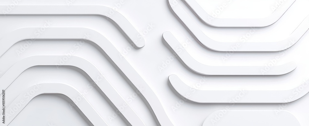 Poster presentation background with white abstract modern transparency circles